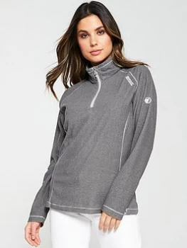 Image of Regatta Montes 1/4 Zip Top - Steel, Size 16, Women