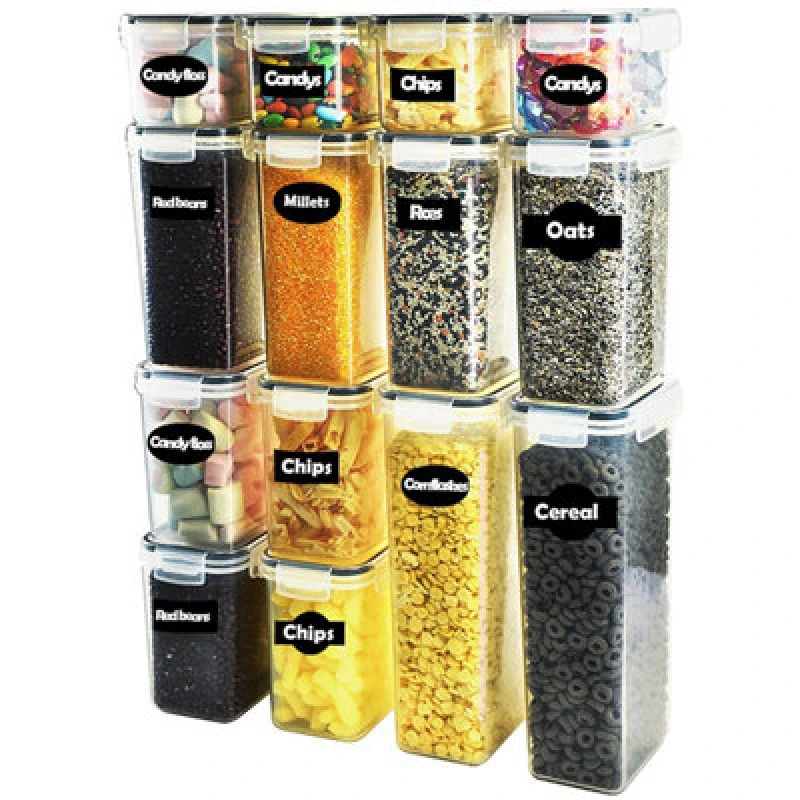 Image of Oypla 14pc Airtight Food Storage Container Set Clear unisex
