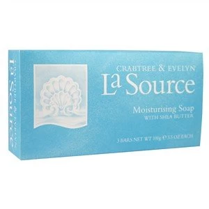 Image of Crabtree & Evelyn La Source Moisturising Soap Set 3x100g