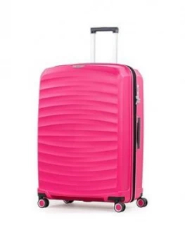 Image of Rock Luggage Sunwave NT55601 8 Wheel Large Pink Suitcase
