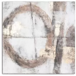 Image of Capri Gold And Bronze Hand Painted Canvas