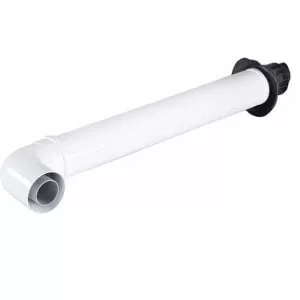 Image of Baxi Multifit Standard Horizontal Flue with Low Profile Elbow and Fixing Screws