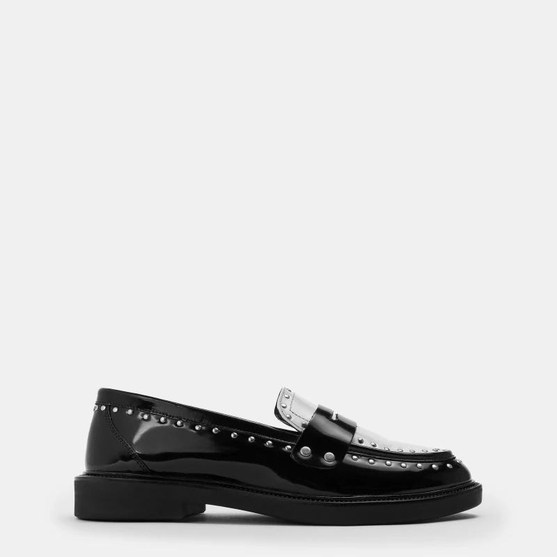 Image of Steve Madden Womens Harloe Flat Mules Coco Mlk/Blk female 3 (36)