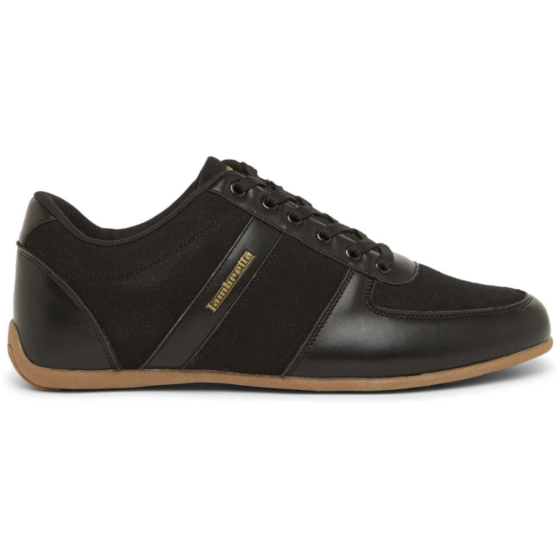 Image of Lambretta Mens Euro Court Trainers Black/Gum male 8 (42)