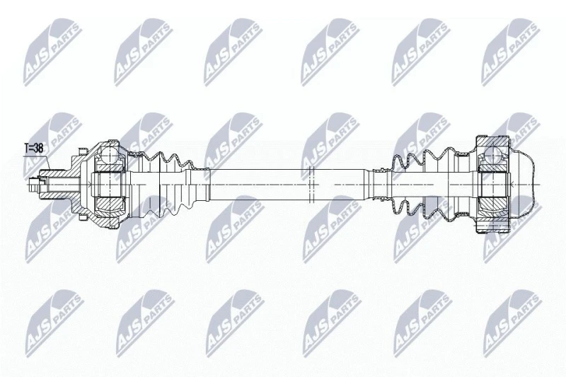 Image of NTY Drive shaft NTY NPW-AU-044