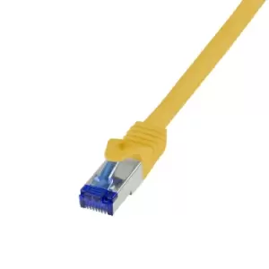 Image of LogiLink C6A017S networking cable Yellow 0.25 m Cat6a S/FTP (S-STP)