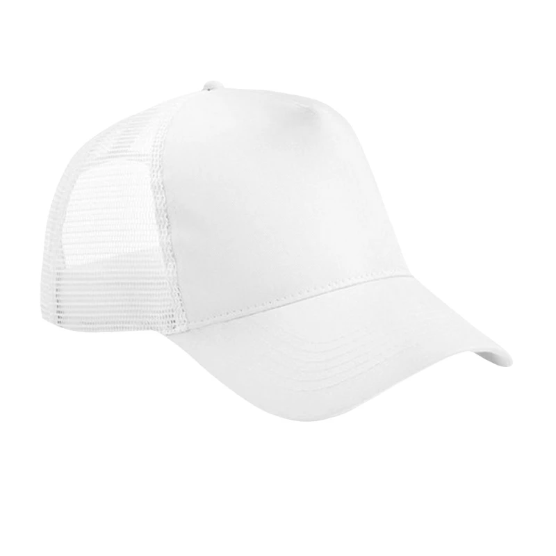 Image of Beechfield Trucker Cap in White White Unisex One Size