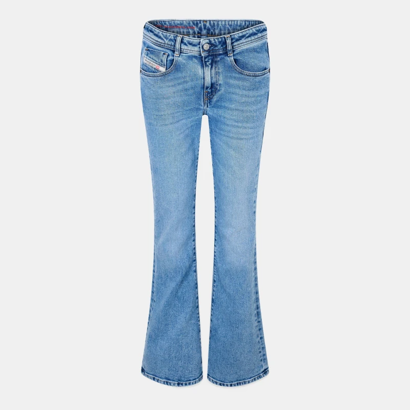 Image of Diesel Womens Shape Retention Straight Leg Jeans Blue Denim female 23 L30