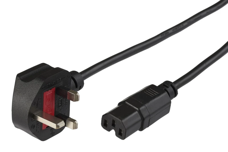 Image of Microconnect PE090420C15 power cable Black 2m BS 1363 C15 coupler