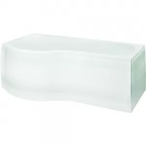 Image of Wickes Misa P Shaped Left Hand Shower Bath - 1700mm