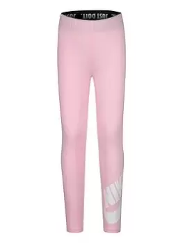 image of Nike Younger Girls Sportswear Leg A See Leggings - Pink, Size 2-3 Years