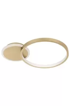 Image of Gafares LED Gold and White Flush Ceiling Light
