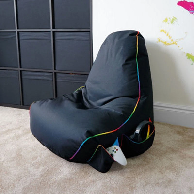 Image of Rucomfy Beanbags Rucomfy Gaming Bean Bag Chair - Black