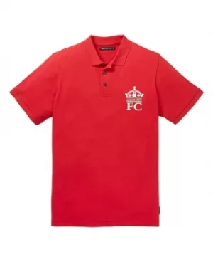 French Connection Large Crown Red Polo