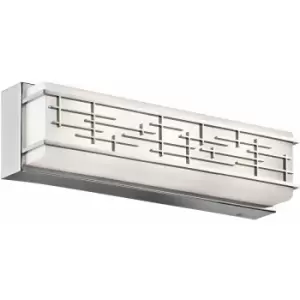 Image of Loops - Outdoor IP44 3 Bulb Wall Light Sconce Chrome LED 21W Bulb Outside External