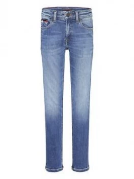 Image of Tommy Hilfiger Boys Spencer Slim Tapered Jeans - Mid Wash