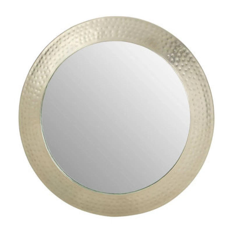 Image of Premier Housewares Templar Pewter Finish Wall Mirror Silver
