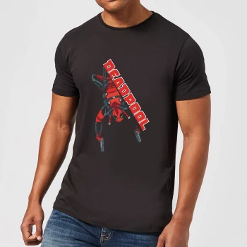 Image of Marvel Deadpool Hang Split T-Shirt - Black - 3XL - Black