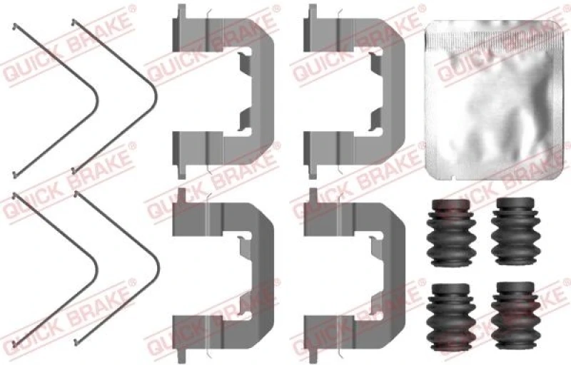 Image of QUICK BRAKE Brake pad fitting kit QUICK BRAKE 109-0123