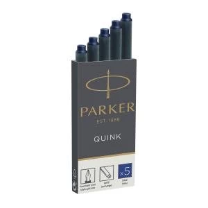 Image of Parker Quink Classic Ink Single Use Fountain Pen Cartridge Refills