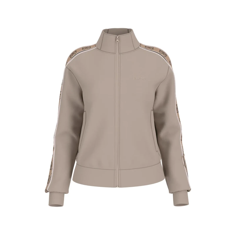 Image of Guess Womens full-zip sweatshirt Guess Britney Beige Female S