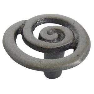 Image of BQ Pewter Effect Round Furniture Knob Pack of 6
