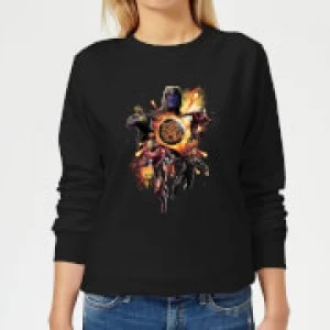 image of Avengers: Endgame Explosion Team Womens Sweatshirt - Black