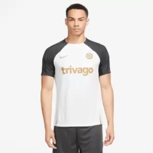 Image of Nike FC Strike Mens Nike Dri-FIT Knit Soccer Top - White
