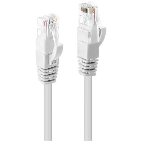 image of LINDY 48095 RJ45 Network cable, patch cable CAT 6 U/UTP 5m White