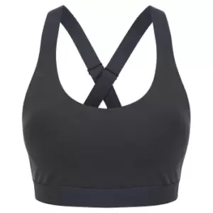 Tombo Womens/Ladies Medium Impact Core Bra (XXS) (Charcoal)