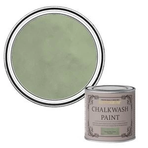 image of Rust-Oleum Chalkwash Tuscan olive green Flat matt Emulsion Paint 125ml