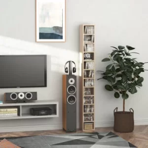 Image of Lilou 12-tier Media Tower Rack, Pine