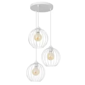 Image of Mercure Cluster Pendant Ceiling Light White 40cm