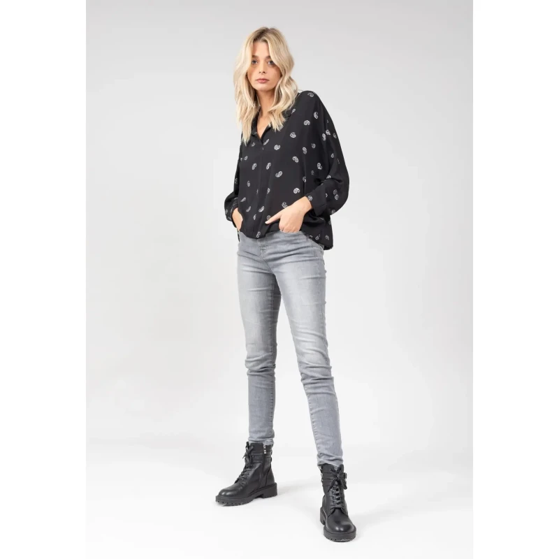 Image of Deeluxe Woman's shirt Deeluxe Malicia m+ Noir Female S