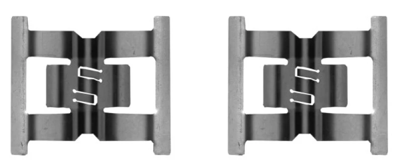 Image of HELLA Brake pad fitting kit HELLA 8DZ 355 206-471