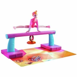 Image of Team GEM Magic Gemtastic Balance Beam and Gymnast Doll Amber