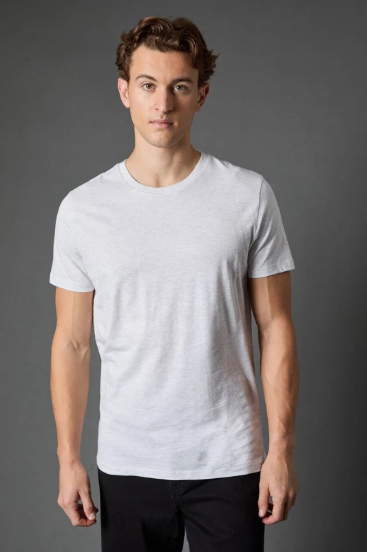 Image of Burton Burton Men Light Grey 3 Pack Crew Neck T-Shirt Size: Small Light Grey S Male 5045725560823