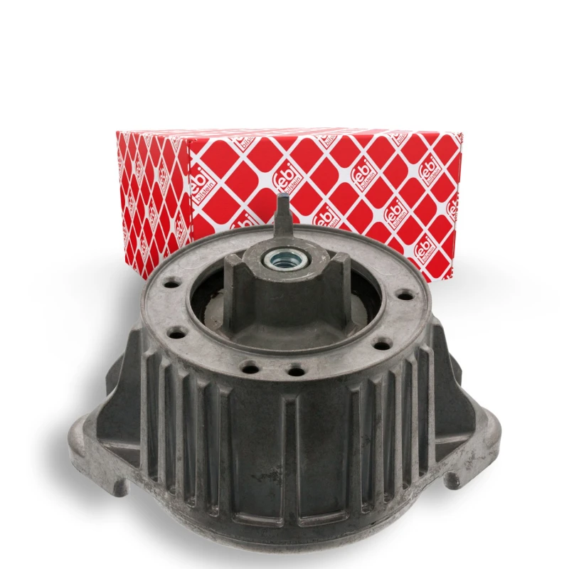 Image of FEBI BILSTEIN 29987 Engine mount Left Front, Hydro Mount, with splash protection cover Engine Mounting (247)