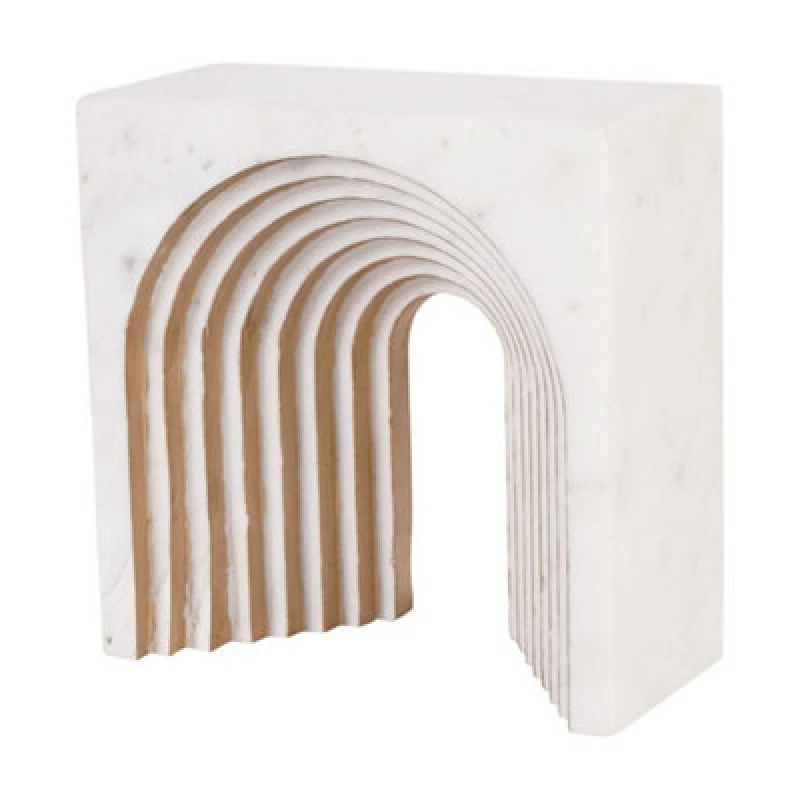 Image of Buttercup Farm Genoa Decorative Sculpture - Marble - L8.5 X W18 X H18cm - White