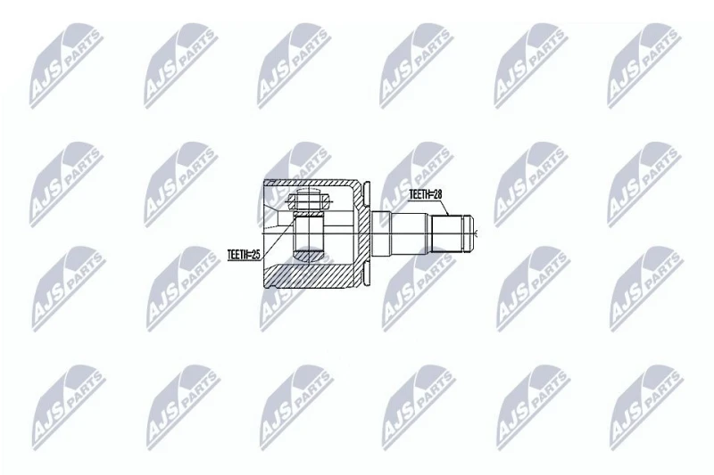 Image of NTY CV joint kit NTY NPW-MS-047