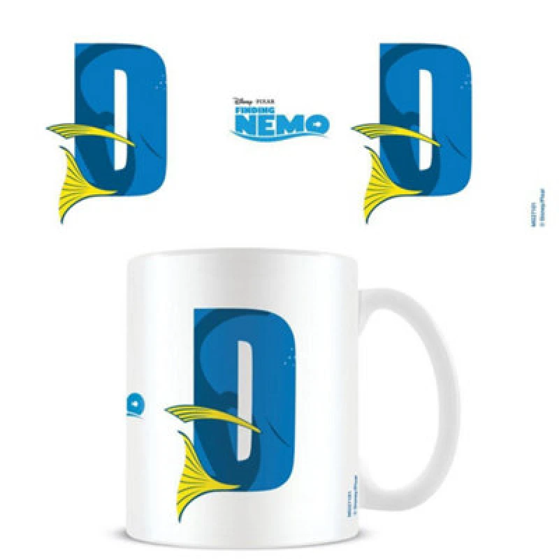 Image of Disney D Alphabet Mug in White White One Size Unisex 5063107667298