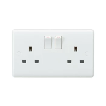 Image of Curved Edge 13A 2G SP Switched Socket - Knightsbridge
