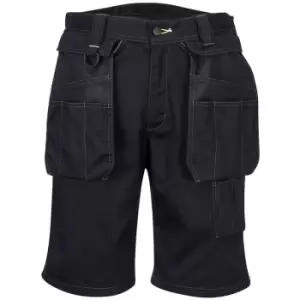 image of PW345BKR32 - sz 32 PW3 Holster Work Shorts - Black - Black - Portwest