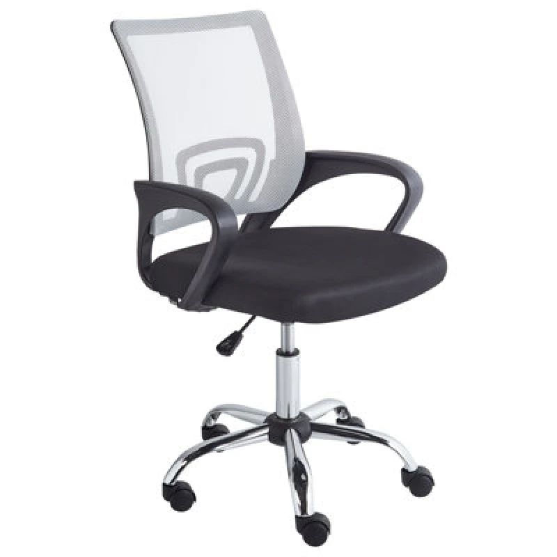 Image of Beliani Office Chair Solid Black/ White
