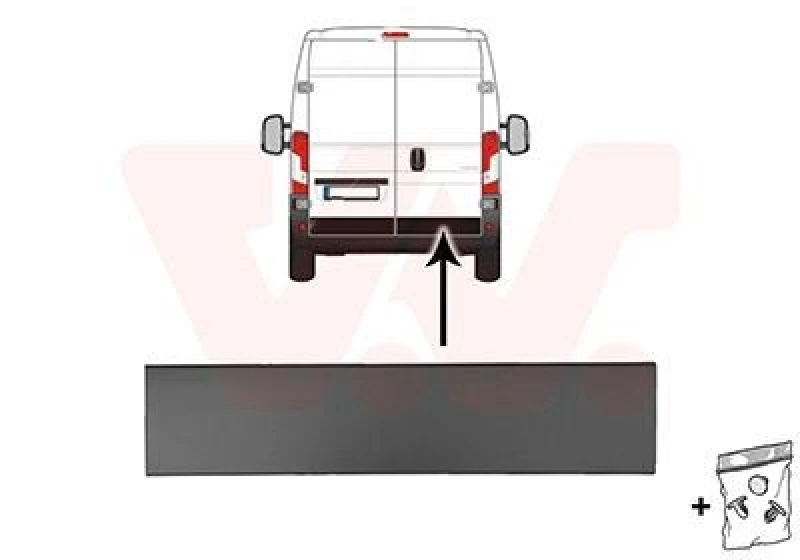 Image of VAN WEZEL Door moulding trim VAN WEZEL 0982432