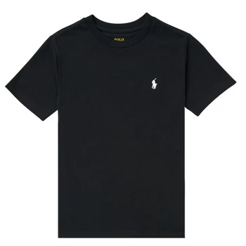 Image of Polo Ralph Lauren FANNY boys's Childrens T shirt in Black - Sizes 6 / 7 years,8 / 9 years,10 / 12 years,13 / 14 years