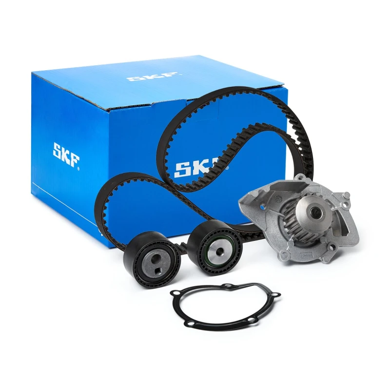 Image of SKF VKMC 03266 Water Pump + Timing Belt Kit with gaskets/seals, Number of Teeth: 143 Water Pump & Timing Belt Kit (3096)