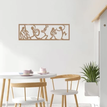 Image of Musicians - Copper Copper Decorative Metal Wall Accessory