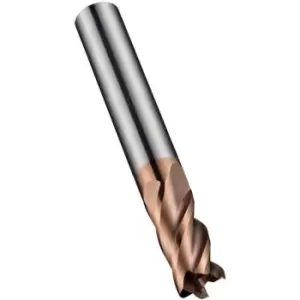 image of S767 10X0.5MM Carbide TiSiN 4FLSHORT Corner Radius End Mill