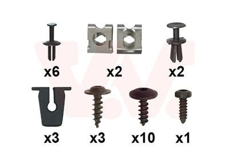 Image of VAN WEZEL Mounting Kit, bumper VAN WEZEL 4907794